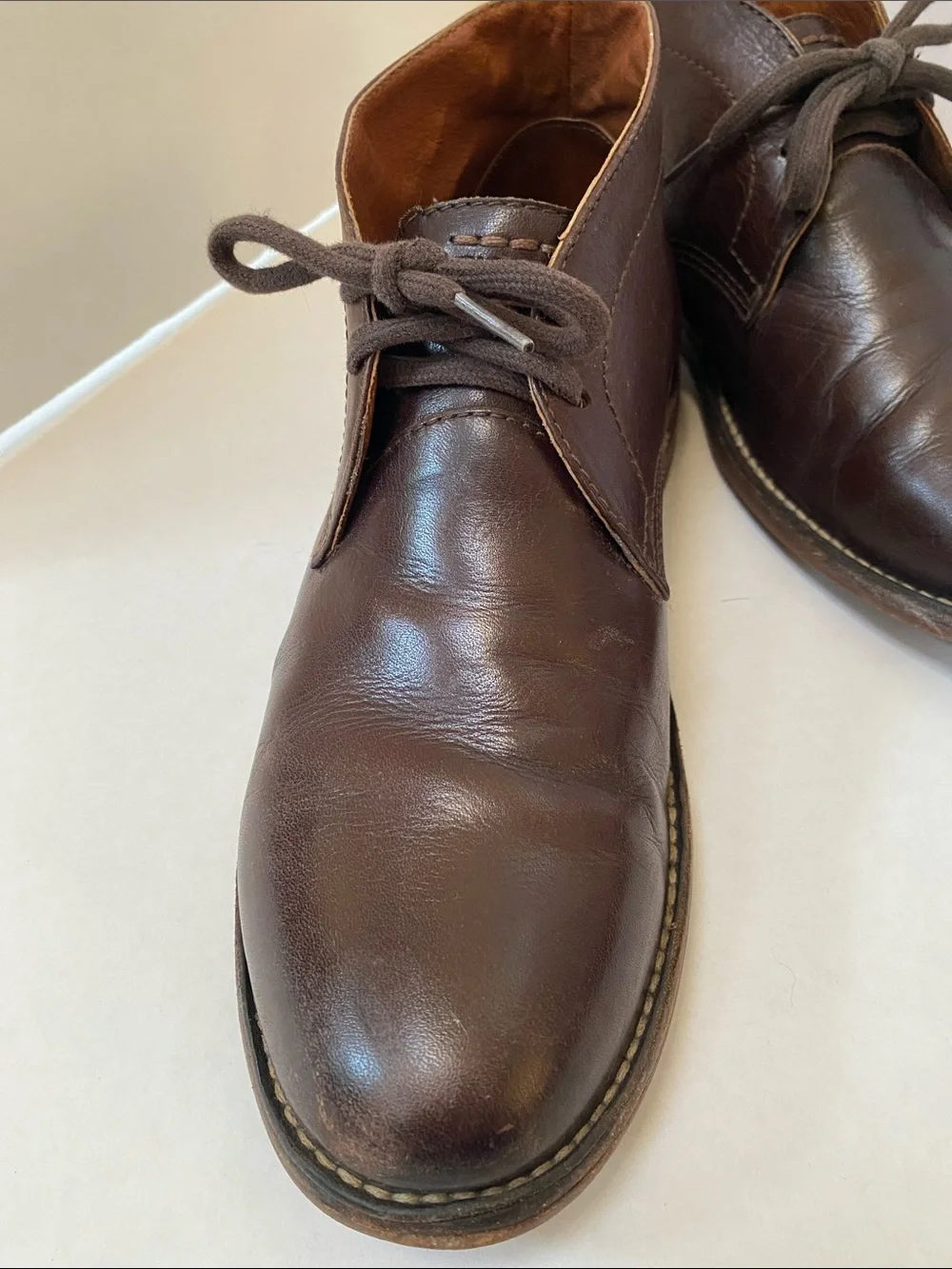 Frye Men's Paul Brown Leather Chukka Boots Size 10 1/2 D Gorpcore Casual Preppy